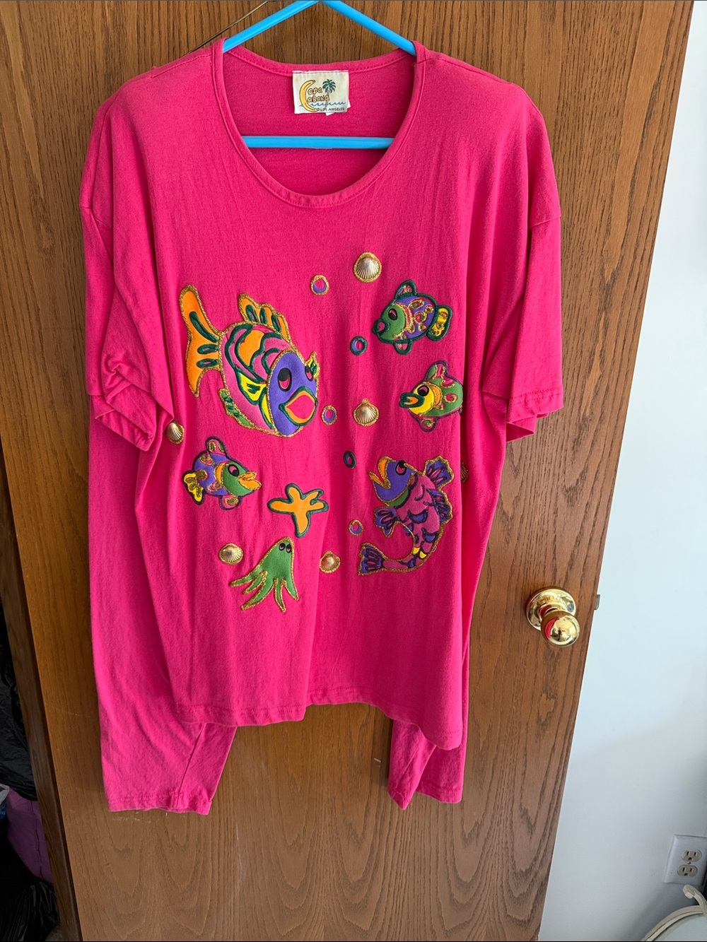 Tropical Fish Graphic Tee - Hot Pink Kids Shirt